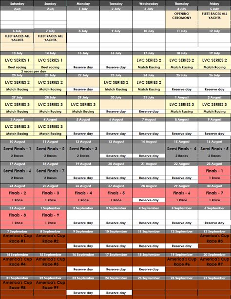 louis vuitton cup schedule.